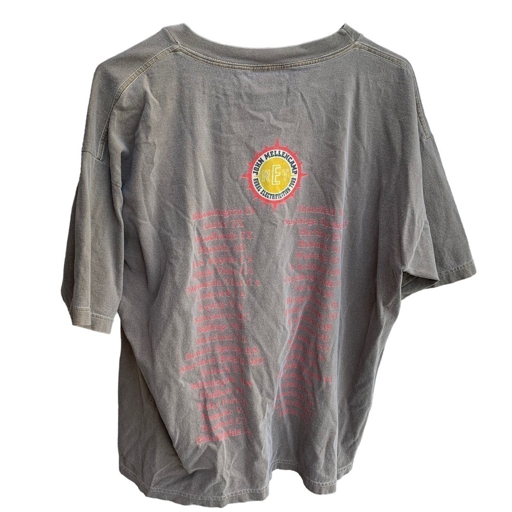 Vintage Tee Shirt John Mellencamp 1999 Rural Electrification Concert Tour Size L